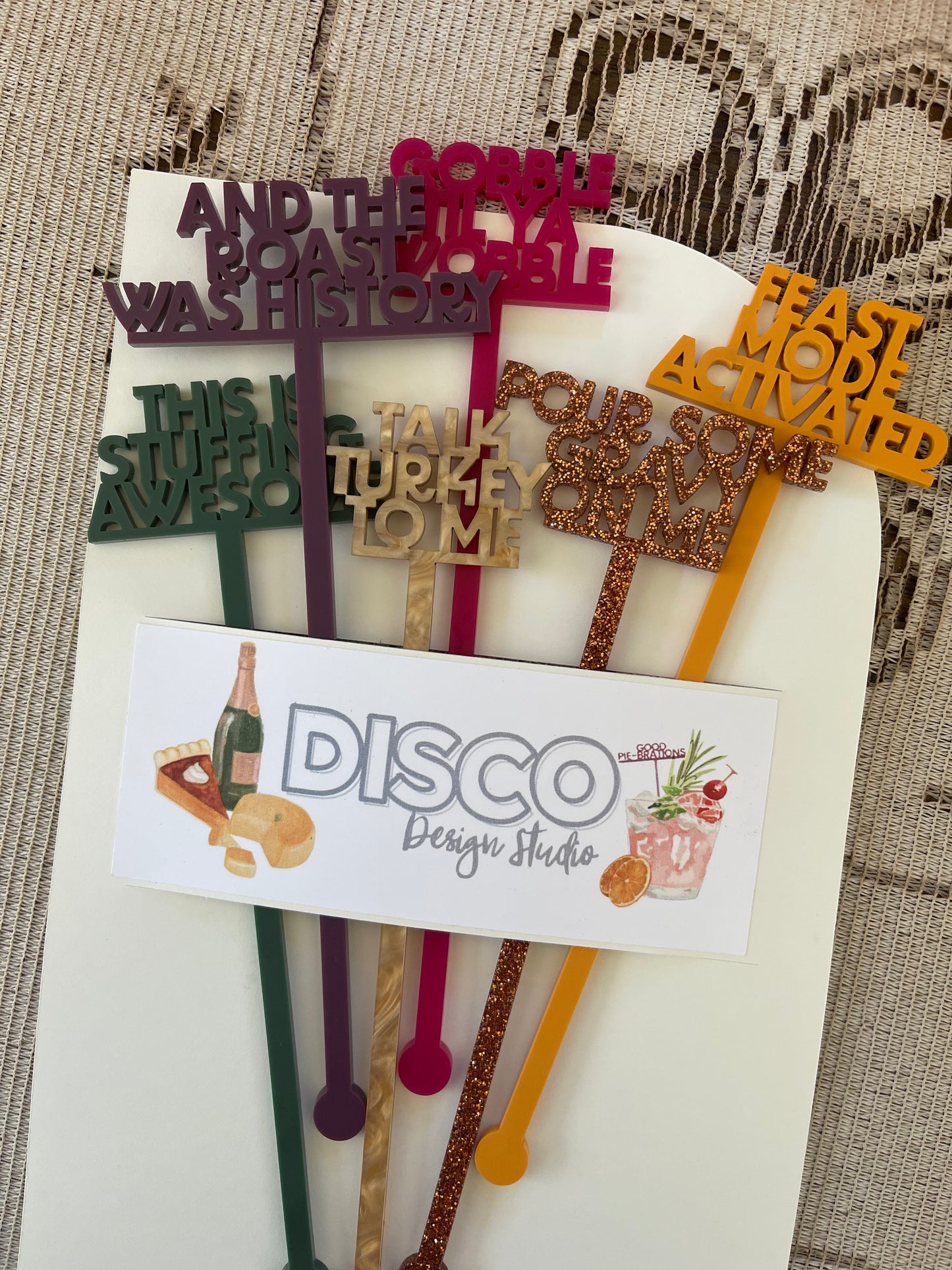Thanksgiving Stir Sticks - Bundle "Talk Turkey to Me"